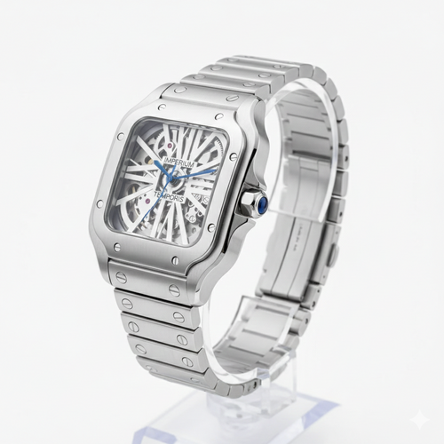 Imperium Temporis Squelette - Montre Automatique Santos Hommage